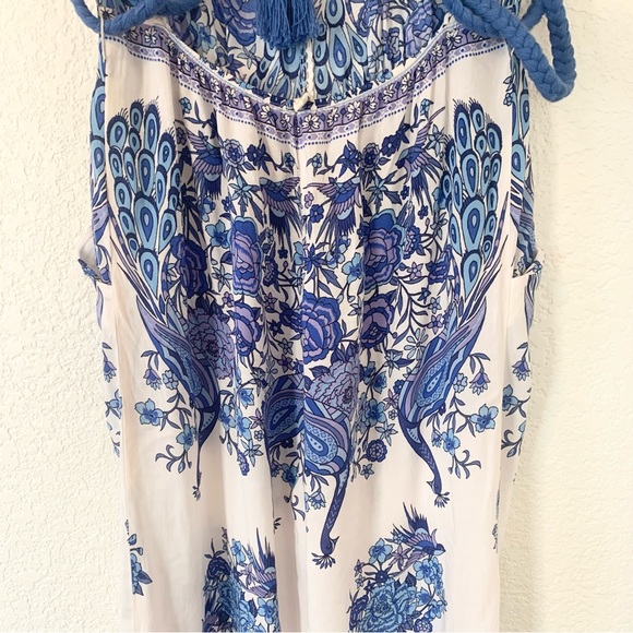 Spell Hotel Paradiso Floral Peacock Jumpsuit in Bluebird Size XS - Picture 8 of 12